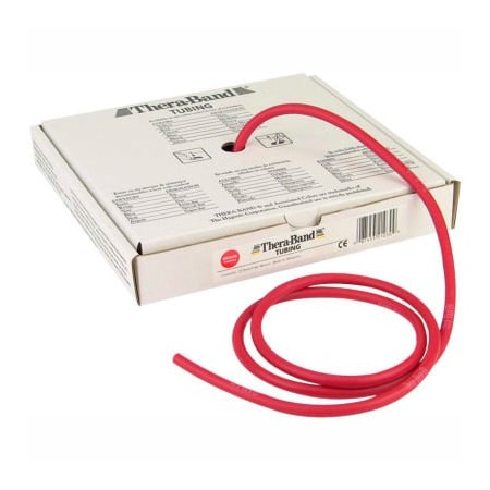 Fabrication Enterprises Thera-Band Latex Exercise Tubing, Red, 25' Roll/Box 10-1312